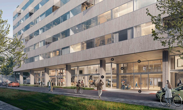 Katshoek render ingang