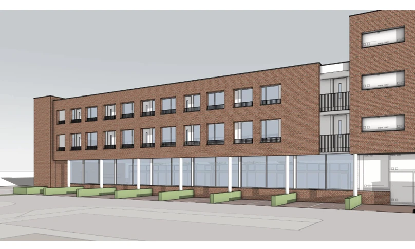 Voorgevel vredesplein